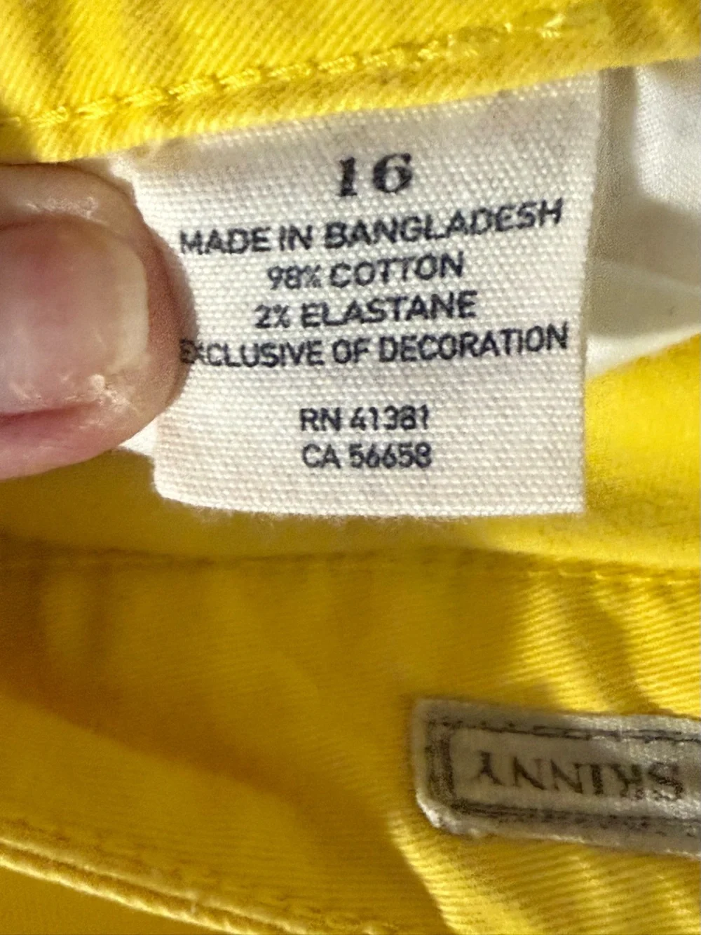 Ralph Lauren Kids Bright Yellow Jeans
